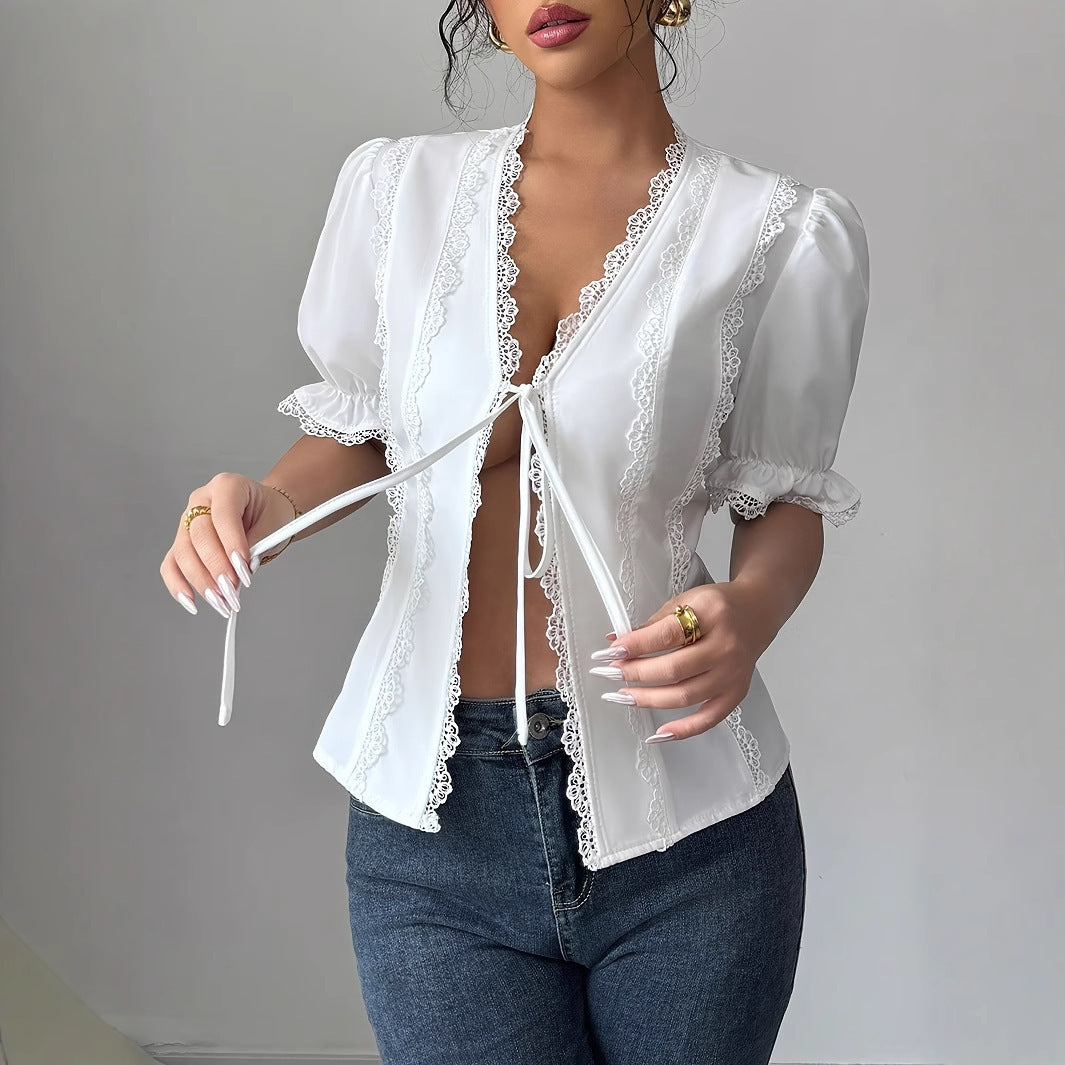 Short Sleeved V-neck