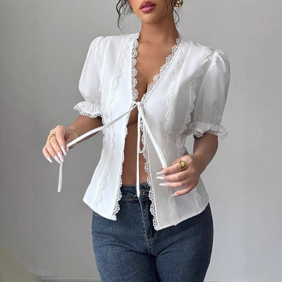 Short Sleeved V-neck
