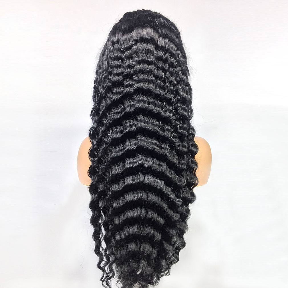 13X4 Deep Wave Lace Frontal Human Hair Wig