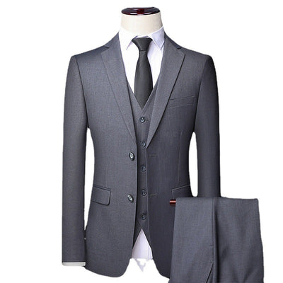 Men's Classic Three-Piece Suit - Business Formal