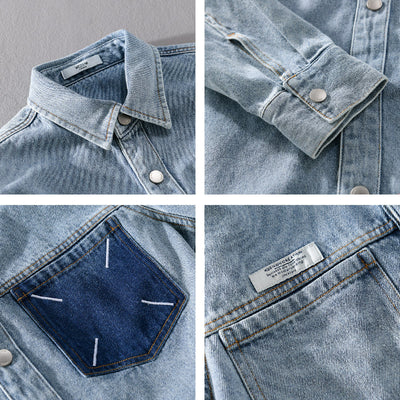Casual Oversized Denim Shirt Jacket – Trendy & Comfortable Layering Piece