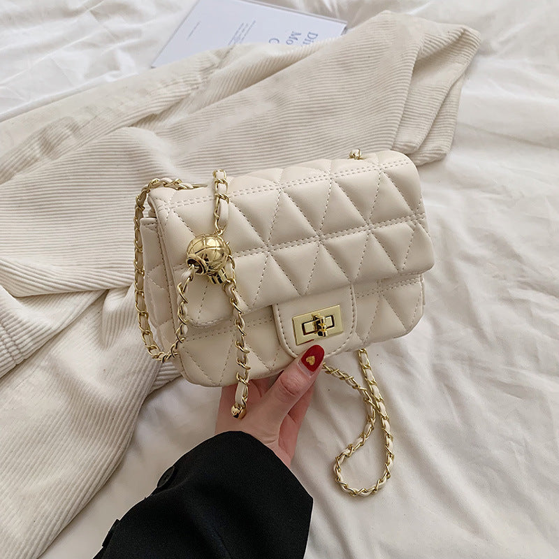 Diamond Pattern Crossbody Bag