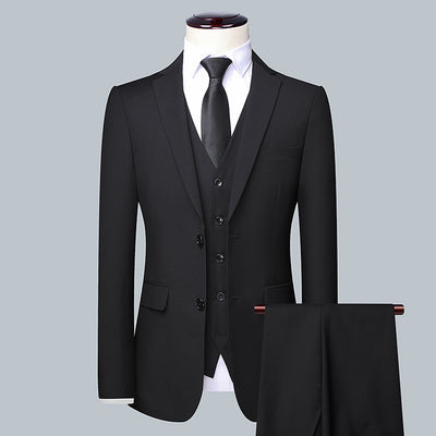 Men's Classic Three-Piece Suit - Business Formal