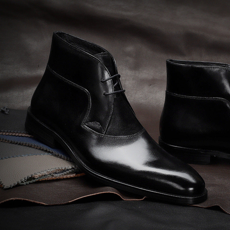 Elegant Leather Chukka Boots – Classic Style for Men & Women (Available in Black & Brown)