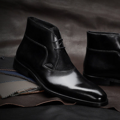 Elegant Leather Chukka Boots – Classic Style for Men & Women (Available in Black & Brown)