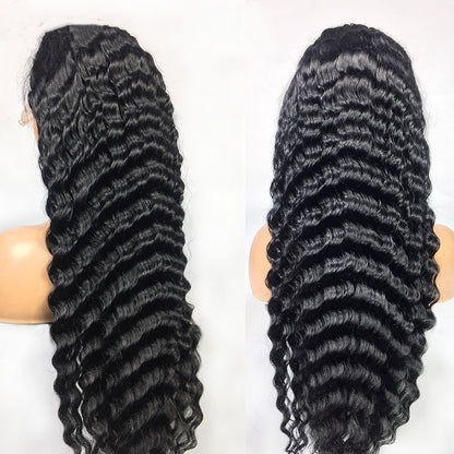 13X4 Deep Wave Lace Frontal Human Hair Wig