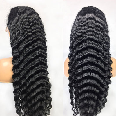 13X4 Deep Wave Lace Frontal Human Hair Wig