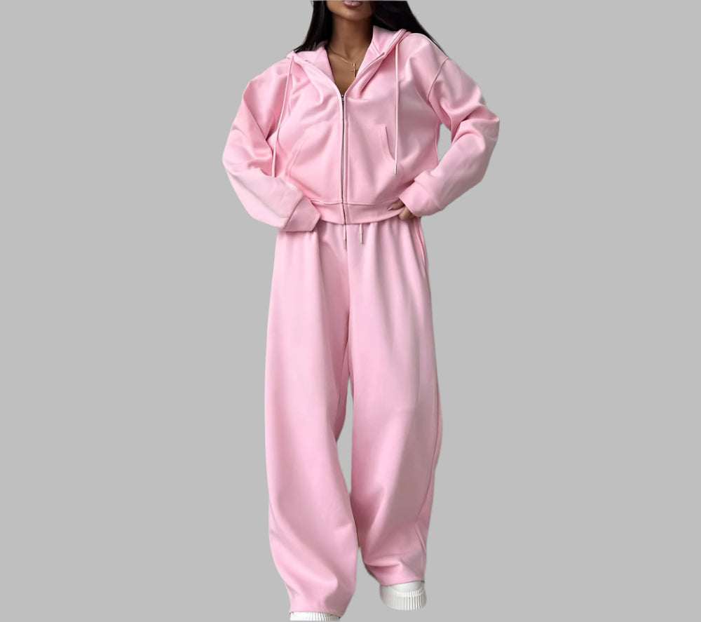 Sabrina Zip-up Hoodie Two-piece Set
