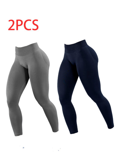 Solid-color Yoga Exercise Leggings