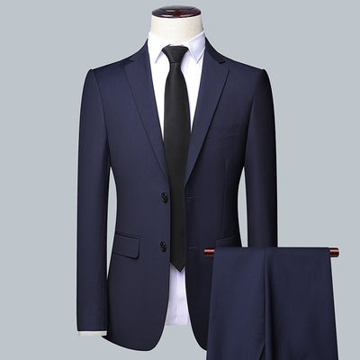 Men's Classic Three-Piece Suit - Business Formal