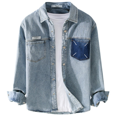 Casual Oversized Denim Shirt Jacket – Trendy & Comfortable Layering Piece