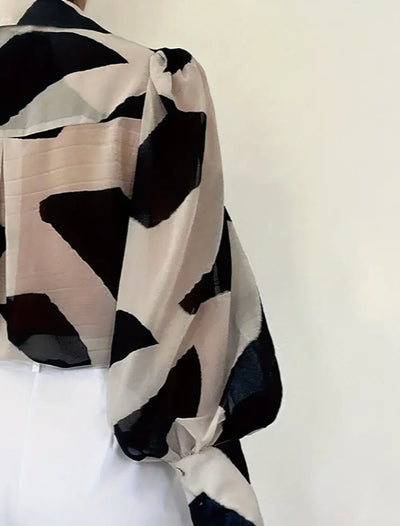 Pauline Print Long Sleeve Shirt