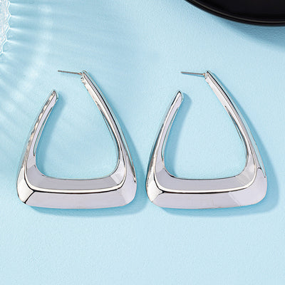Triangle Hoop Earrings
