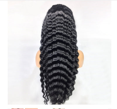 13X4 Deep Wave Lace Frontal Human Hair Wig