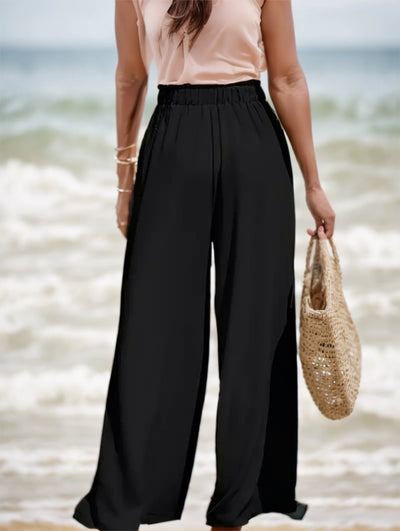 High-waisted Loose Wide-leg Pants