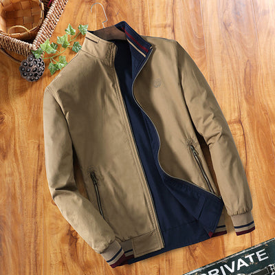 Men's Warm Faux Fur-Lined Bomber Jacket – Stylish Comfort for Cold Days