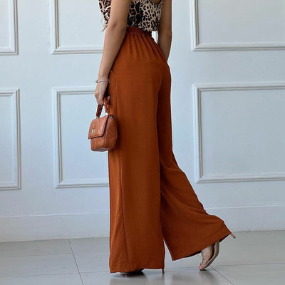 London Pleated Wide-leg Pants