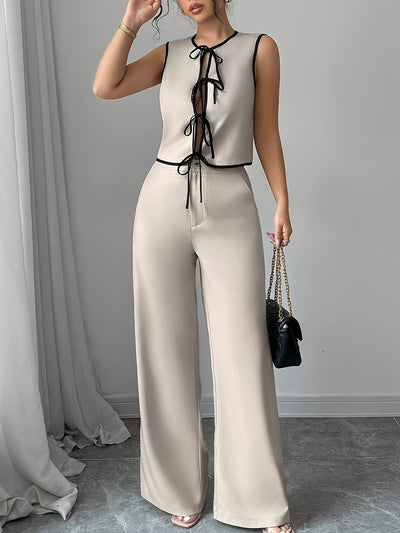 DIane Wide Leg Pants Set