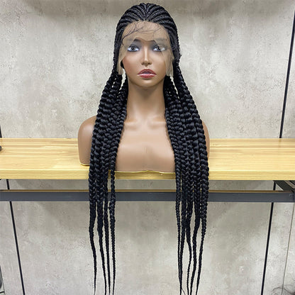 Straight Back Cornrows Braided Wig
