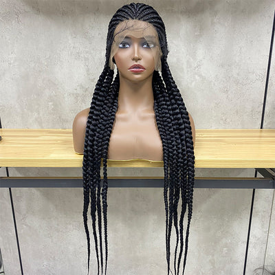 Straight Back Cornrows Braided Wig