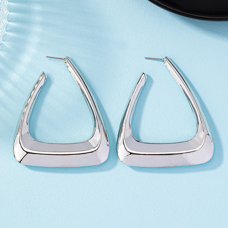 Triangle Hoop Earrings