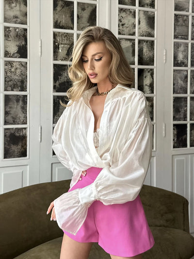 The Soft Life Lantern Sleeve Top