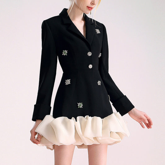 Liliana Rhinestone Organza Dress