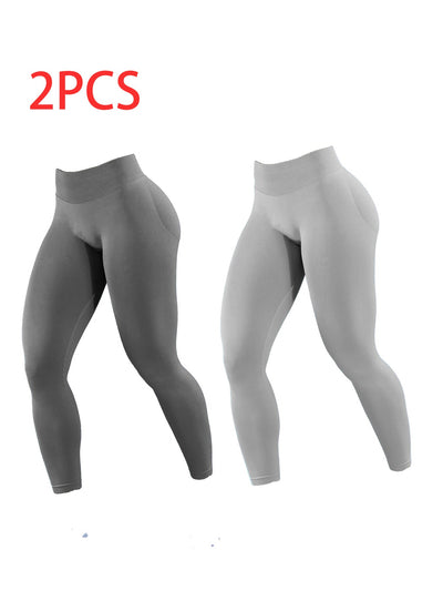 Solid-color Yoga Exercise Leggings