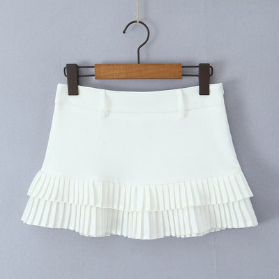 Pleated Mini Skirt