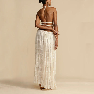 pleated Maxi Skirt
