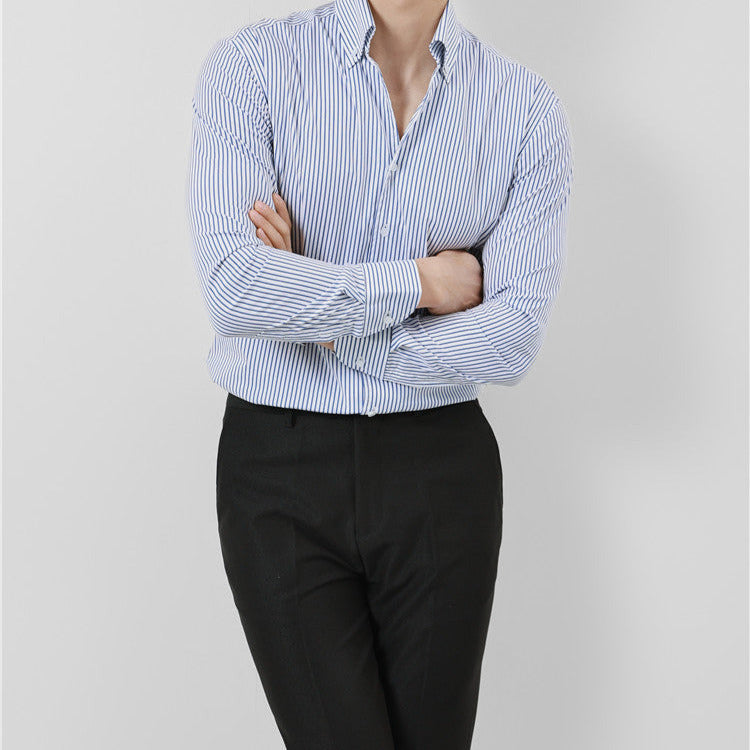 Striped Men's Long Sleeve Shirt