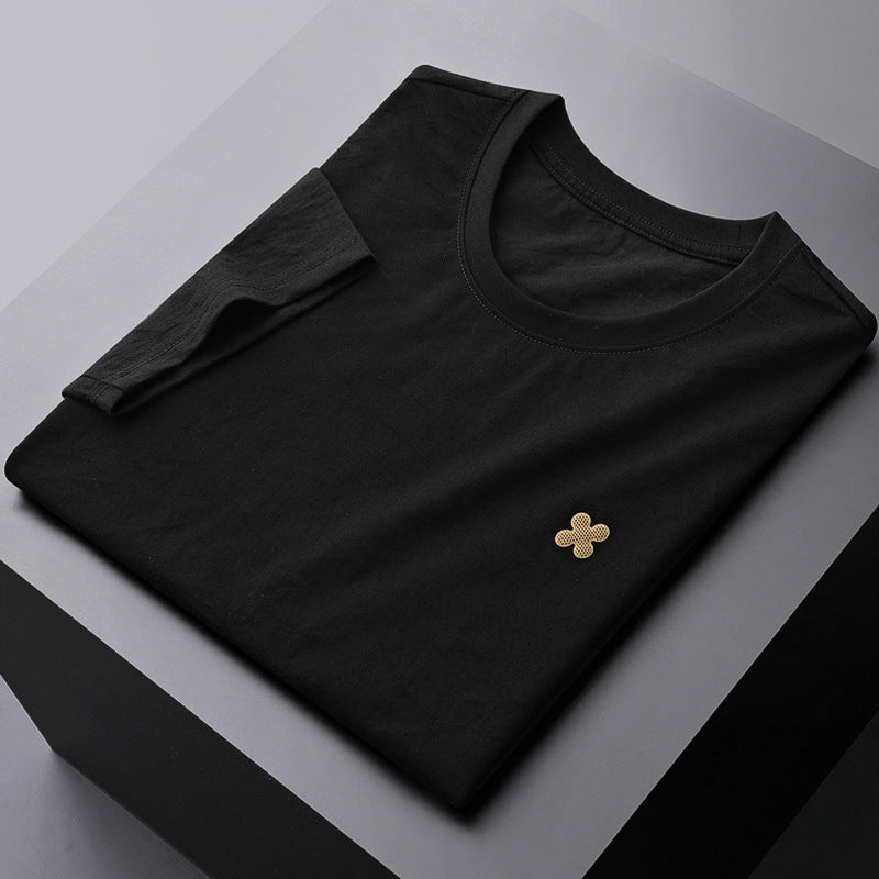 Breathable Round Neck Short-sleeved T-shirt Men's Summer Top T-shirt
