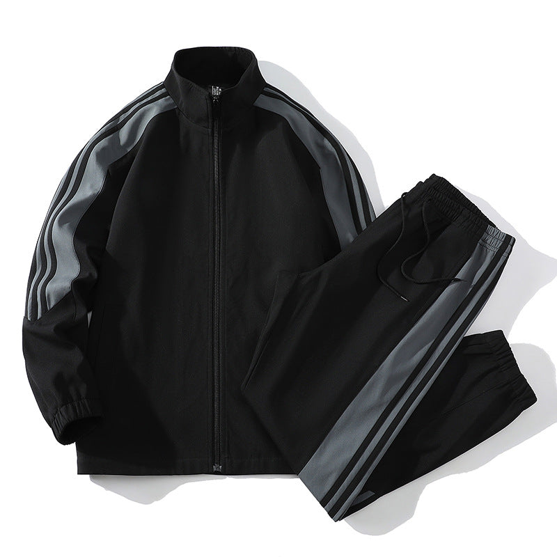 Men's Casual Tracksuit Set with Stripes – Comfortable, Stylish, Athleticwear