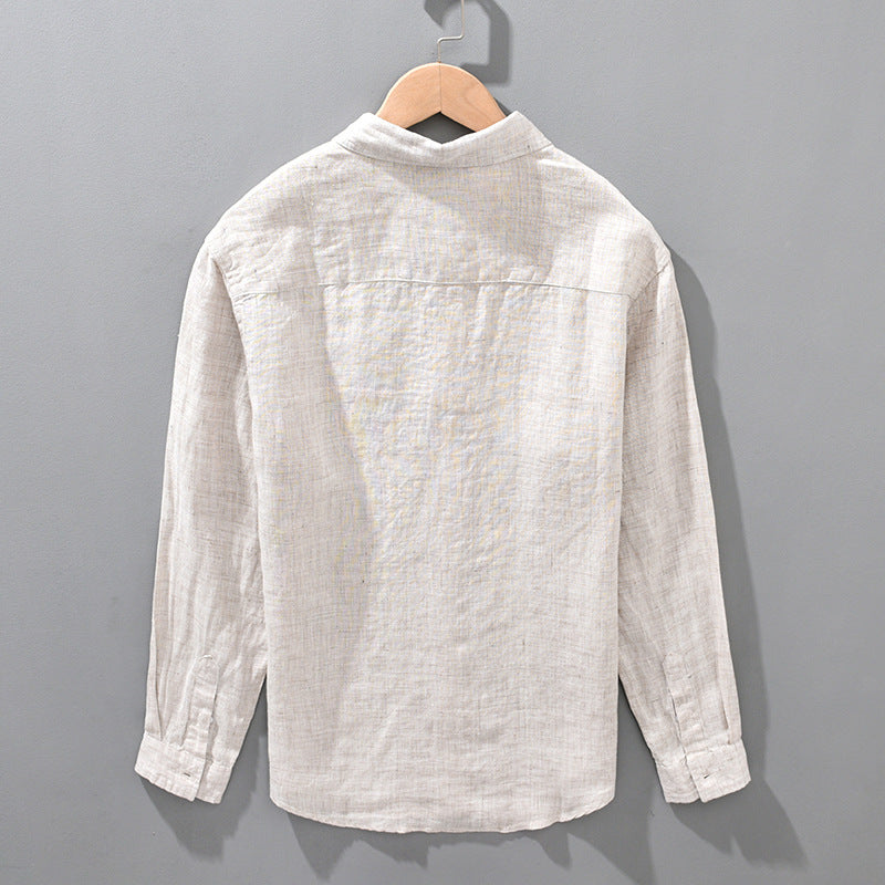 Men's Linen-Blend Casual Shirt – Lightweight, Breathable & Stylish