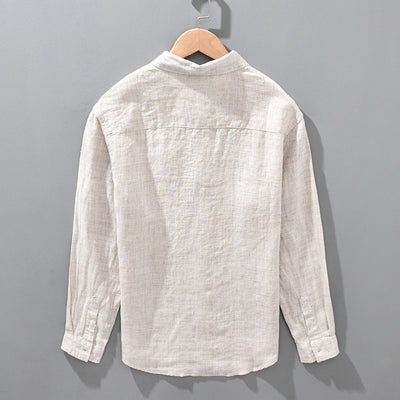 Men's Linen-Blend Casual Shirt – Lightweight, Breathable & Stylish