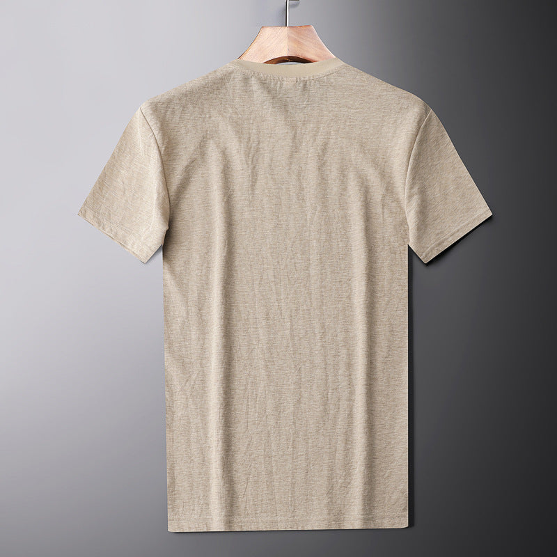 Breathable Round Neck Short-sleeved T-shirt Men's Summer Top T-shirt