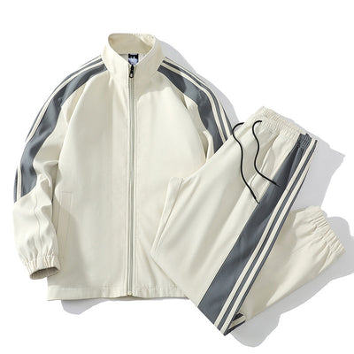 Men's Casual Tracksuit Set with Stripes – Comfortable, Stylish, Athleticwear