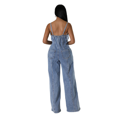 Sexy Denim Jumpsuit