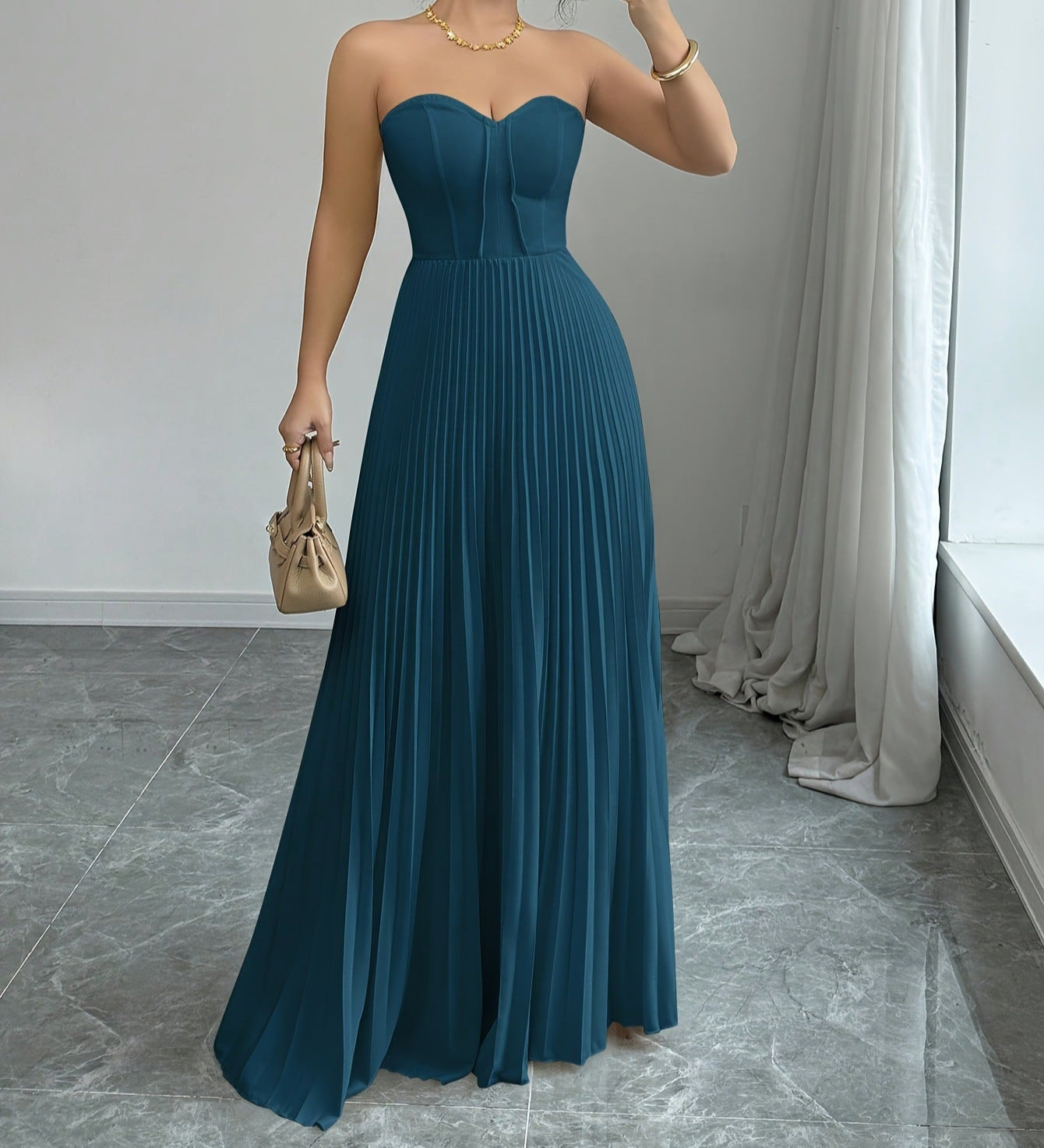 Clarissa Sleeveless Long Dress