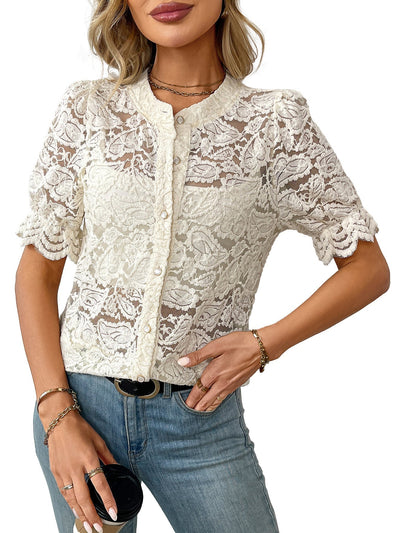 Lacy Short Sleeve