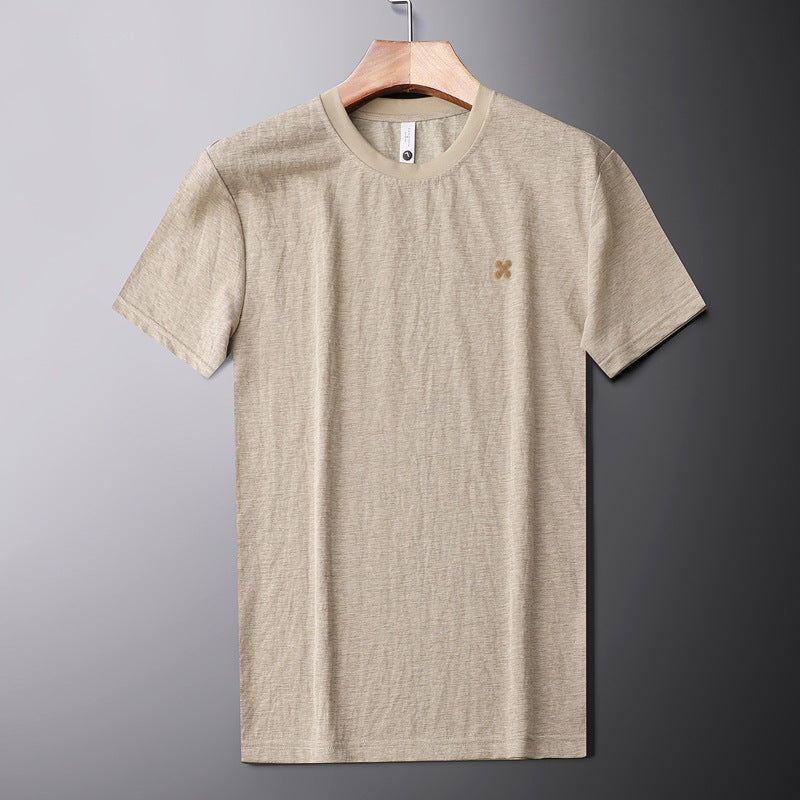 Breathable Round Neck Short-sleeved T-shirt Men's Summer Top T-shirt