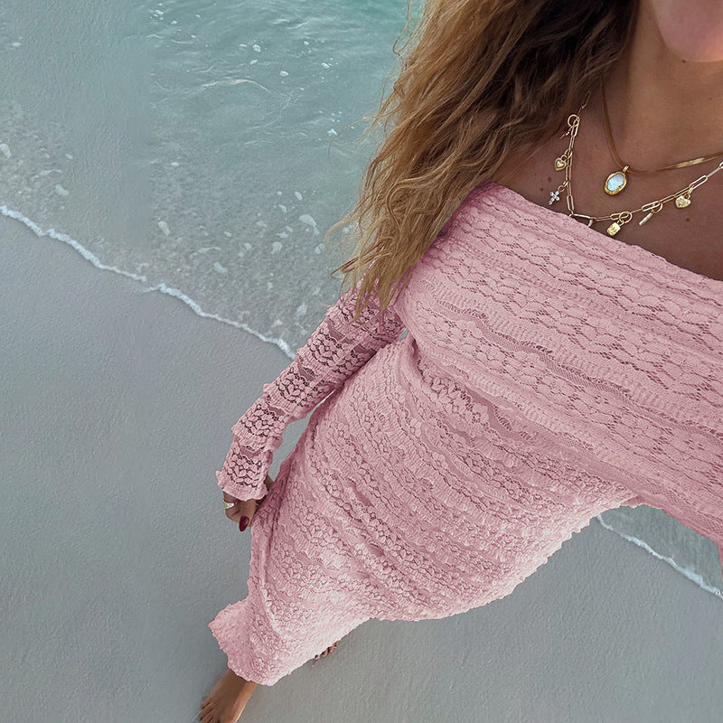 Off-shoulder Lace Dress