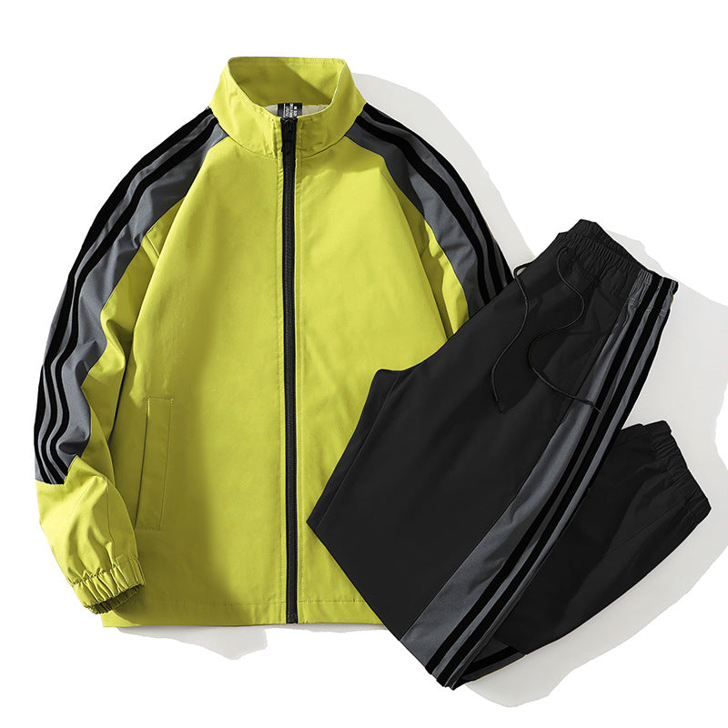 Men's Casual Tracksuit Set with Stripes – Comfortable, Stylish, Athleticwear