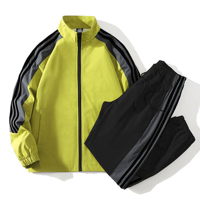 Men's Casual Tracksuit Set with Stripes – Comfortable, Stylish, Athleticwear