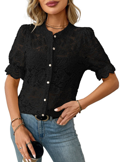 Lacy Short Sleeve