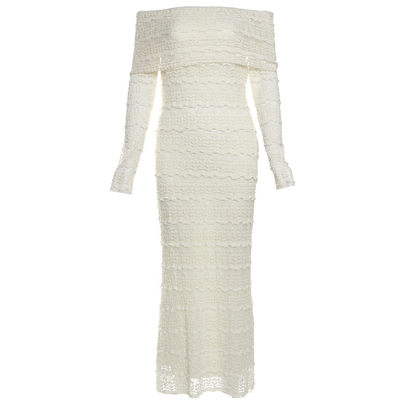 Off-shoulder Lace Dress