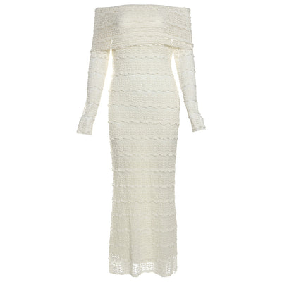Off-shoulder Lace Dress