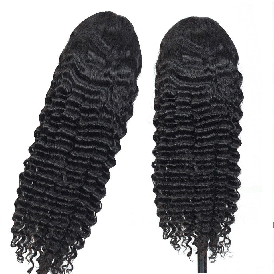 13X4 Deep Wave Lace Frontal Human Hair Wig