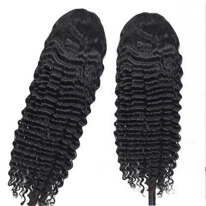 13X4 Deep Wave Lace Frontal Human Hair Wig