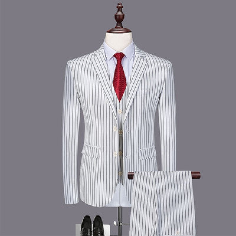 Premium All-Season Formal Suit - Modern Classic for Weddings & Special Occasions